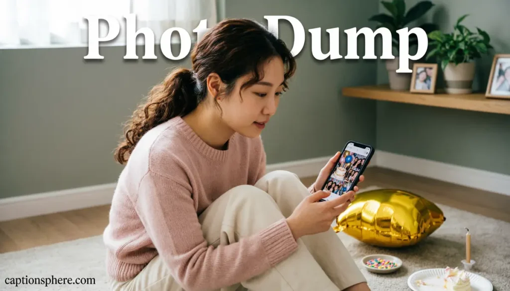 Person reviewing multiple birthday photos on a smartphone.
