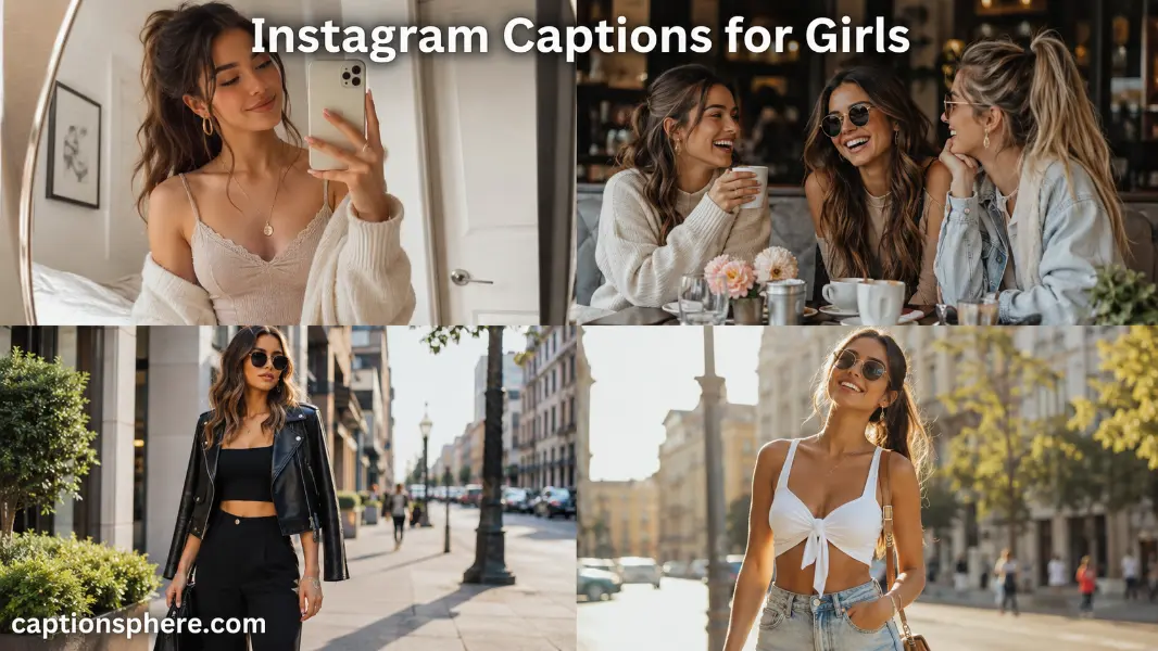 Stylish young women taking selfies and laughing together during a city afternoon.