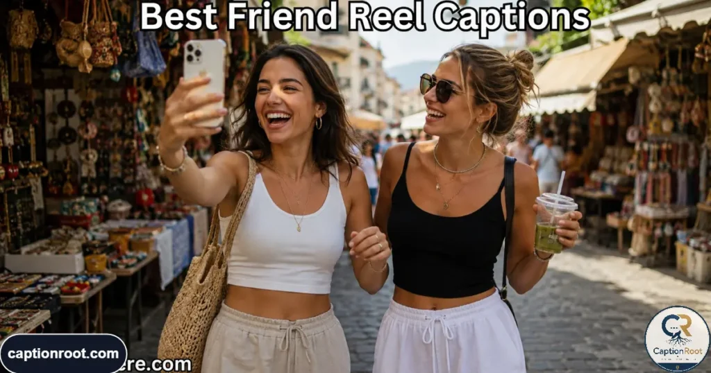 Two friends filming casual video clips during a lively weekend outing.