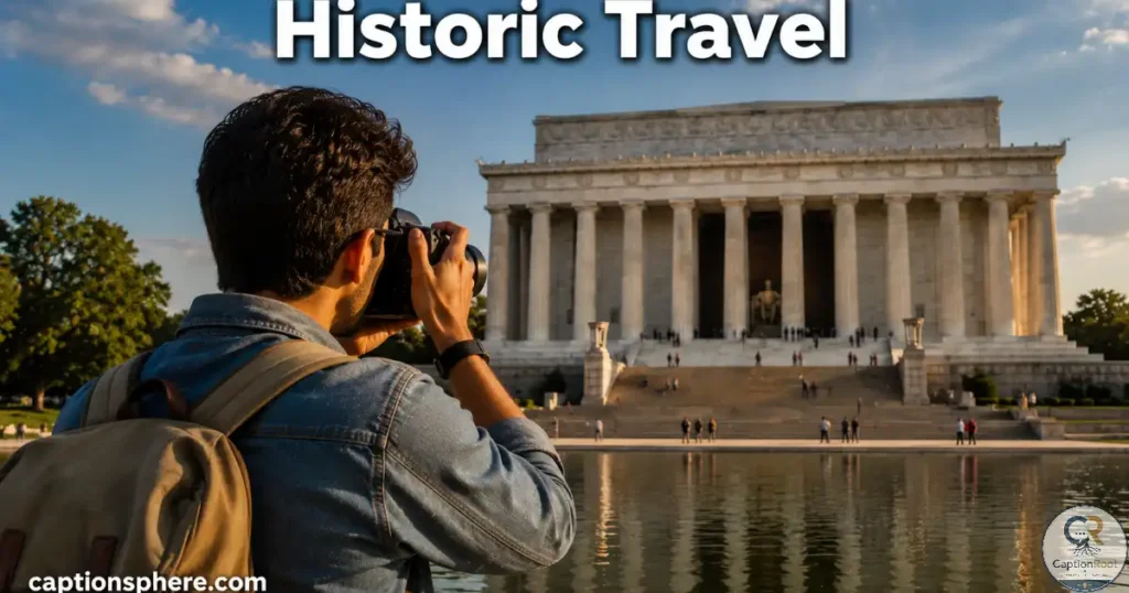 Tourist taking photos near the Lincoln Memorial.