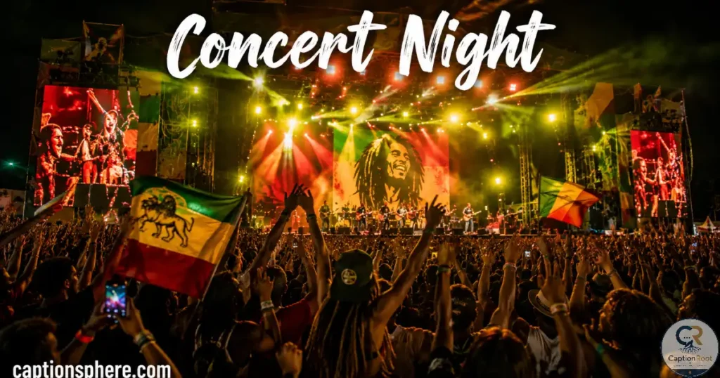 Crowd cheering during an exciting live concert performance.