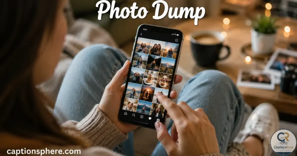 Person browsing favorite photos on a smartphone.