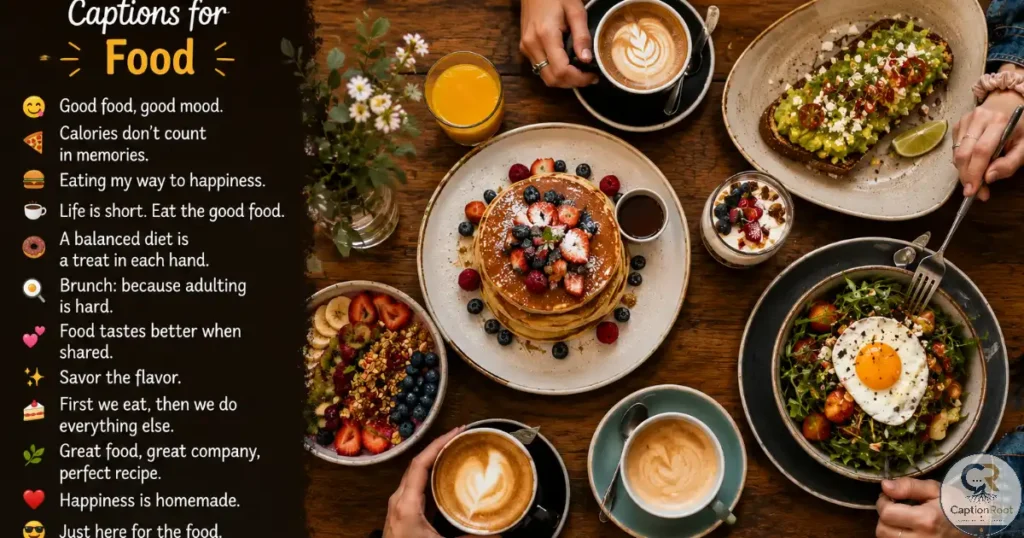 Friends enjoying a colorful brunch spread together at a cozy café.
