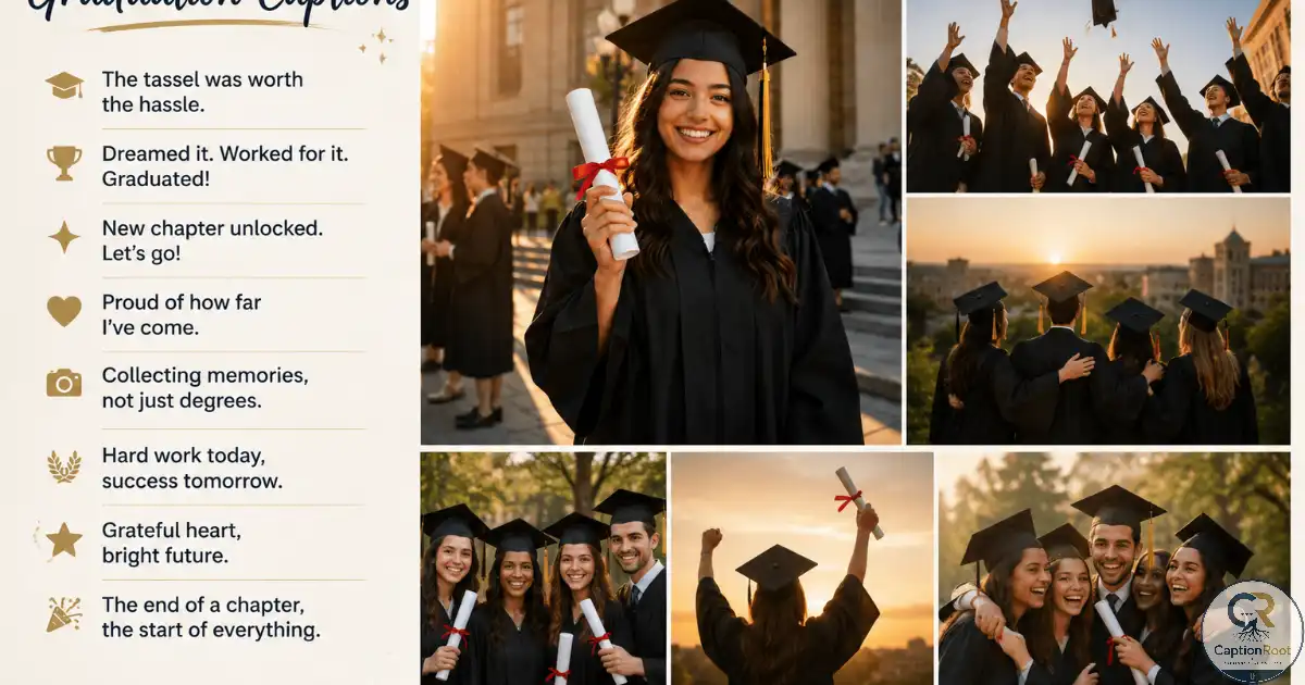 Happy graduate holding a diploma outside a university building after commencement.