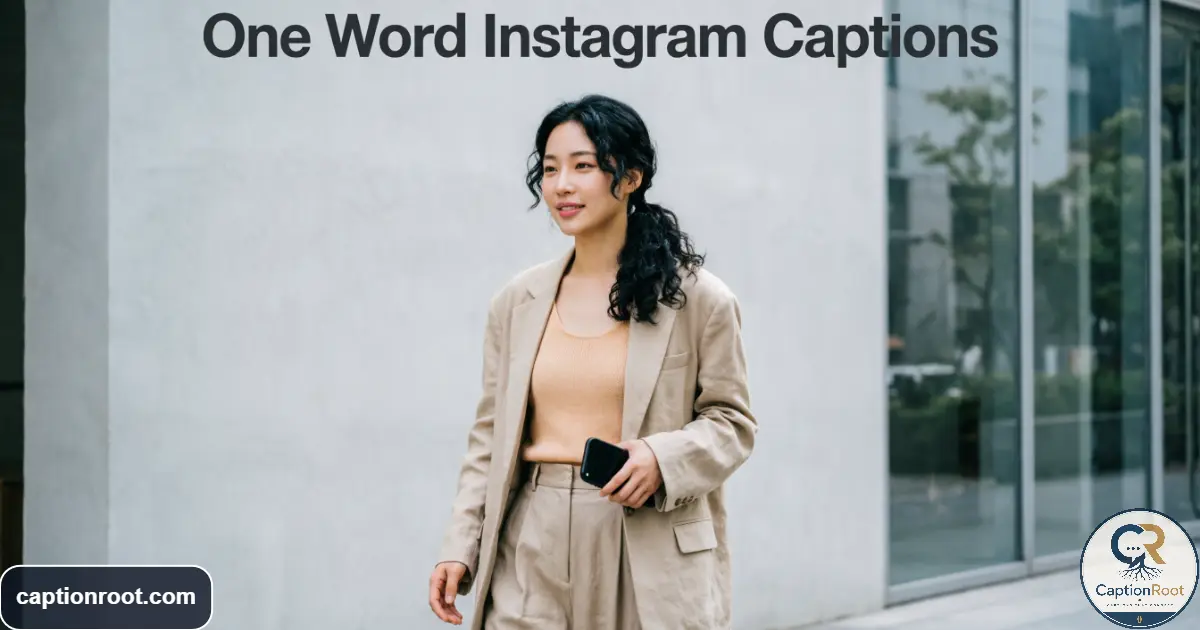 Stylish young woman posing for an Instagram photo with clean space above